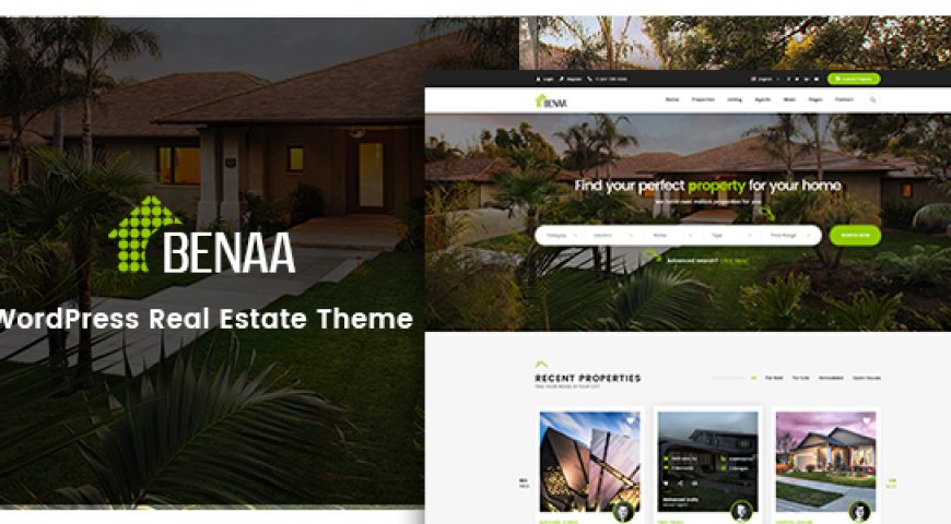 BENAA – Real Estate WordPress Theme